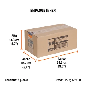 Truper Guantes de algodón recubiertos de nitrilo, puño de seguridad