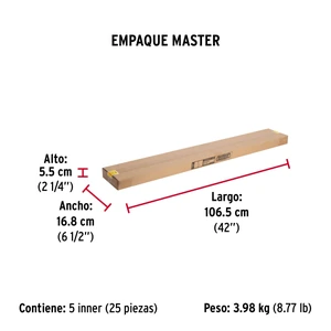 Guardapolvo fijo de 100 cm, aluminio, Hermex