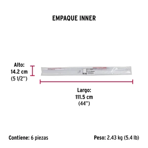 Guardapolvo automático 100 cm aluminio, Hermex