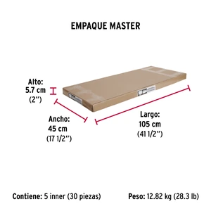Guardapolvo automático 100 cm aluminio, Hermex
