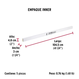 Guardapolvo fijo de 100 cm, negro, Hermex