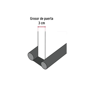 Guardapolvo con funda 95 cm, negro, HERMEX