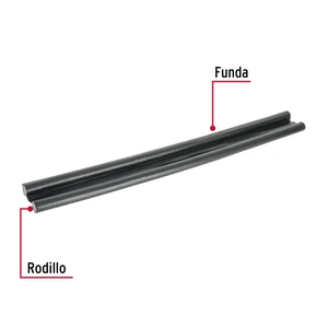 Guardapolvo con funda 95 cm, negro, HERMEX