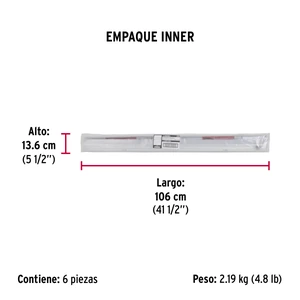 Guardapolvo automático 90 cm aluminio, Hermex