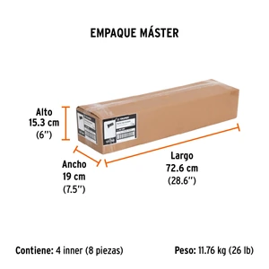Hacha europea 1000 g, mango hickory 28