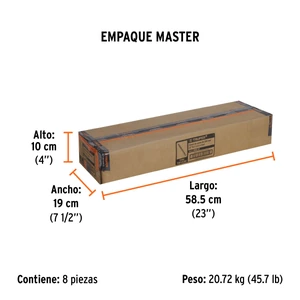 Cincel de punta zanco hexagonal de 20
