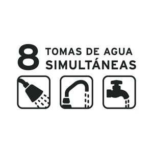 Equipo hidroneumático 50L, bomba jet inox. 1 HP, TRUPER