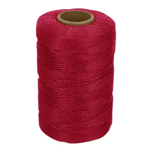 14054 / HIL-165R Carrete con 165 m de hilo para albañil rojo, Truper