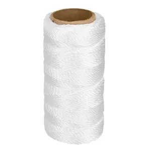12988 / HIL-65 Carrete con 65 m de hilo para albañil blanco, Truper
