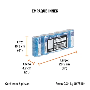 Carrete con 65 m de hilo para albañil azul, Truper