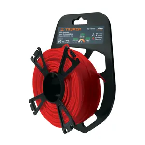 17610 / HLB-105 Rollo de hilo para desbrozadora, 2.7 mm x 63 m, Truper
