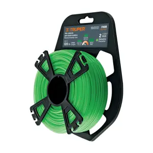 17608 / HLB-80 Rollo de hilo para desbrozadora, 2 mm x 120 m, Truper