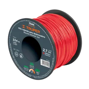 17644 / HTR3-105 Carrete de hilo para desbrozadora, 2.7 mm x 224 m, Truper