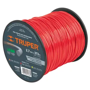 17649 / HTR5-105 Carrete de hilo para desbrozadora, 2.7 mm x 373 m, Truper
