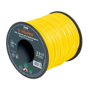 Hilo redondo, para desbrozadora, 3mm x 280m, carrete, TRUPER