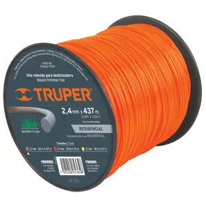 17648 / HTR5-95 Carrete de hilo para desbrozadora, 2.4 mm x 437 m, Truper