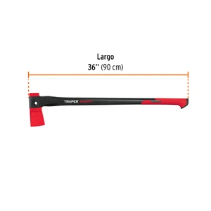 Hacha para rajar madera 4 lb mango de nylon de 36