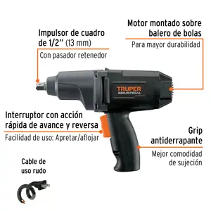 Llave de impacto 1/2