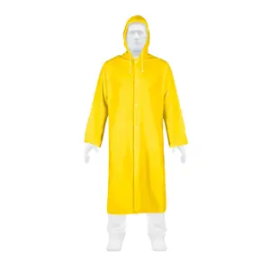 29963 / IMPER-M-P Gabardina impermeable ligera de PVC, talla M, Pretul