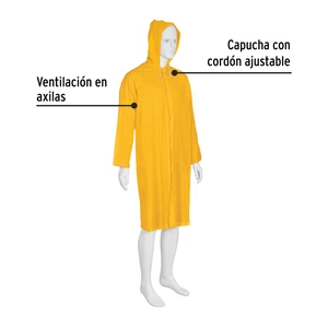 Gabardina impermeable ligera de PVC, talla XG, Pretul