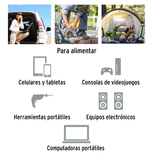 Inversor de corriente de 750 W con puertos USB, Truper