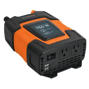 Inversor de corriente de 750 W con puertos USB, Truper