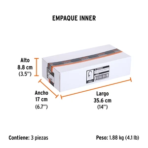 Truper Inflador calibrador de cabeza doble, profesional,1/4