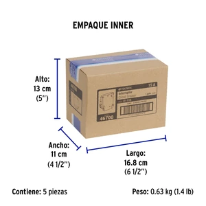 Interruptor de 1 polo 15A, enchufable, VOLTECK