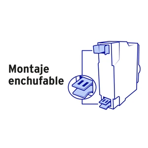 Interruptor de 1 polo 50A, enchufable, VOLTECK