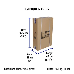 Interruptor de 2 polos 50A, enchufable, VOLTECK