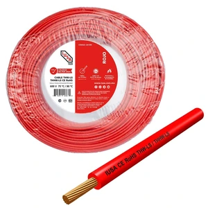 C. THHW-LS RoHS #10 ROJO BOLSA 20 M