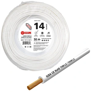 C. THHW-LS RoHS #14 BLANCO BOLSA 50 M