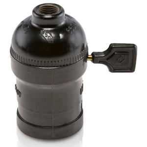 AE- 127N P/LAMP. C/LLAVE BAQ. NEGRA E100