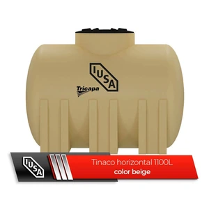 TINACO HORIZONTAL IUSA 1100L BEIGE