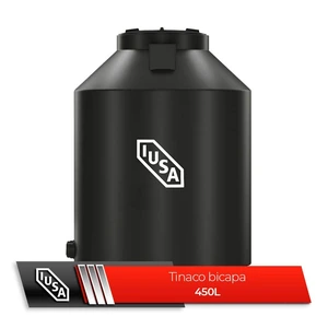 TINACO IUSA BICAPA NEGRO 450 LITROS