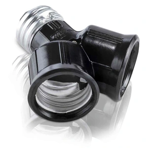 AE-148  PORTALAMPARA DOBLE BAQ  AL