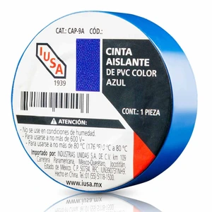 IUSA-616310 / 616310 CINTA AISLANTE DE PVC AZUL 19MM X 9 MT