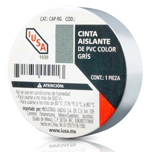 IUSA-616318 / 616318 CINTA AISLANTE DE PVC GRIS 19MM X 18 MT
