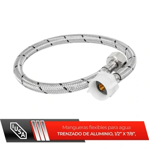 IUSA-618129 / 618129 MANGUERA AGUA W.C H1/2XH7/8 50CM