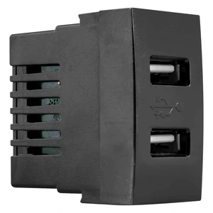 PUERTO USB SCUDETTO NEGRO BRILLANTE