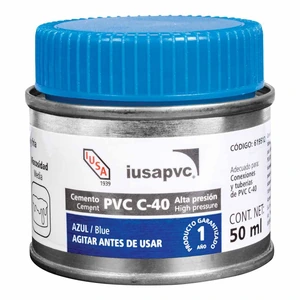 CEMENTO IUSA MINI PVC AZUL (2OZ) 50ML