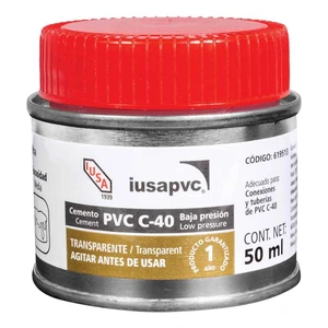 CEMENTO IUSA MINI PVC DORADO (2OZ) 50ML