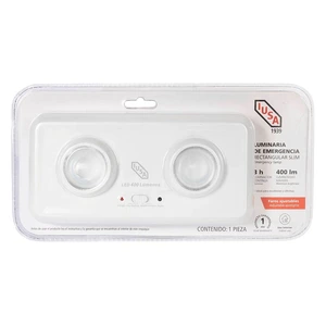 LUMINARIA EMERGENCIA RECTANGULAR SLIM