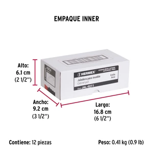 Jaladera de 96mm, línea Arco, níquel, HERMEX