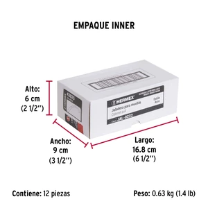 Hermex Jaladera de 128mm, línea Arco, latón brillante