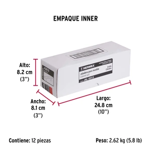 Jaladera de acero, 160mm, línea Cilindro, níquel, HERMEX