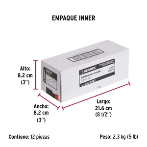 Hermex Jaladera de acero, 128mm, línea Cilindro, latón brillante