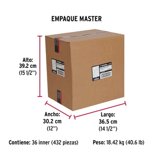 Hermex Jaladera metálica de 76 mm estilo 