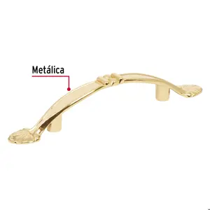 Hermex Jaladera metálica de 76 mm estilo 