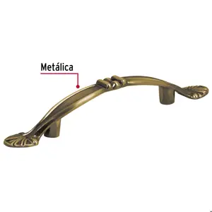 Hermex Jaladera metálica de 76 mm estilo 